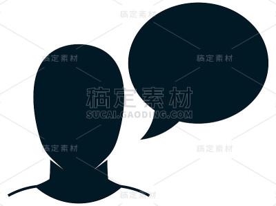 矢量说话人插图孤立在白色