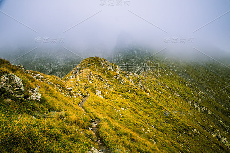 喀尔巴阡山中美丽的山景