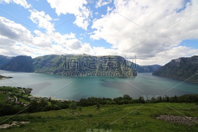 美丽的Sognefjord,挪威