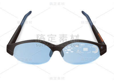 智能眼镜，可穿戴设备，图像插图