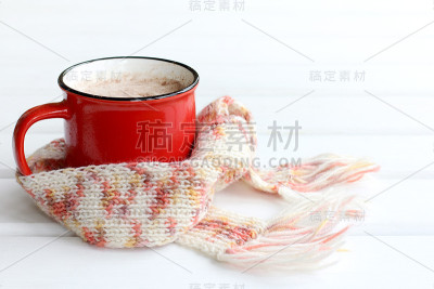 变暖的泡沫卡布奇诺