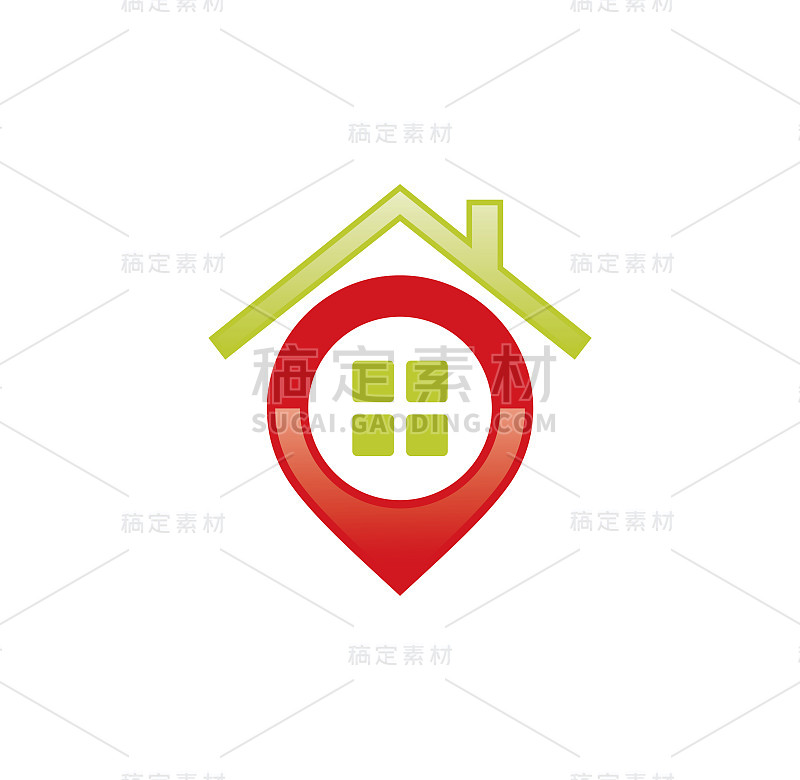 Pin house logo设计插图