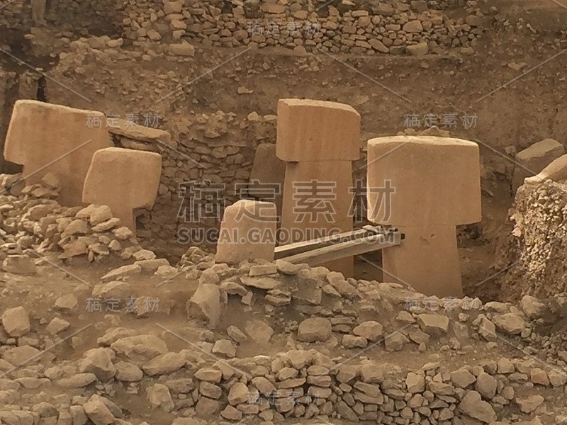 Göbeklitepe Örencik村联合国教科文组织世界遗产方尖碑动物图案Şanlıurfa的第