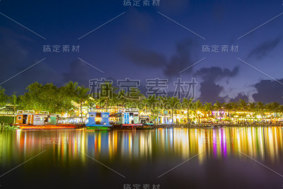 夜景会安古镇。