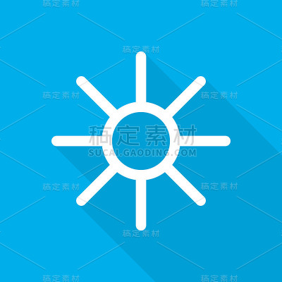太阳图标。矢量图