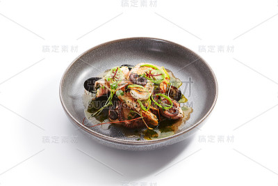 海鲜什锦侧视图
