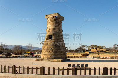 Cheomseongdae，东亚最古老的天文台，Seondeok，韩国庆州历史名城