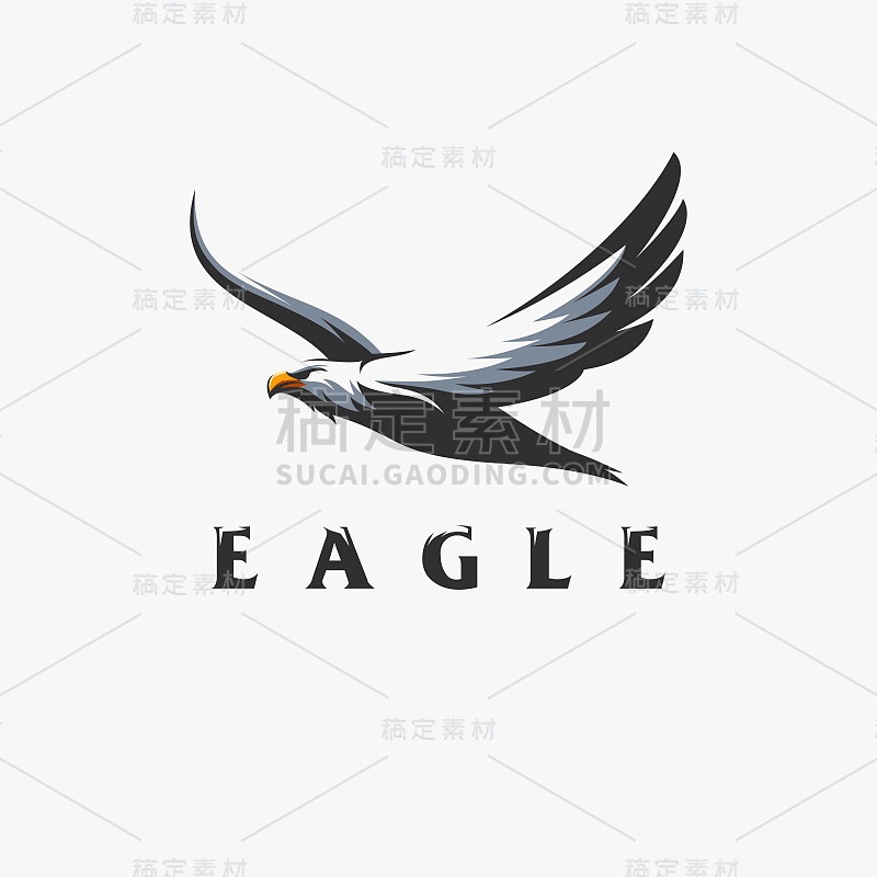 eagle logo design vector illustration