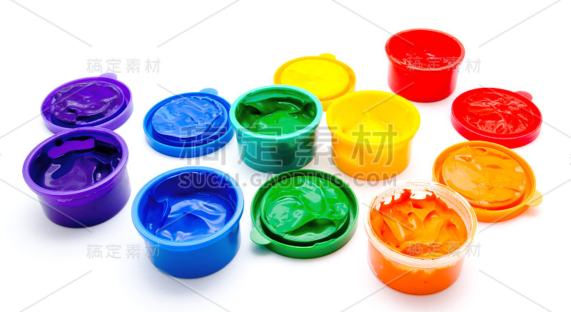 儿童手指画隔离