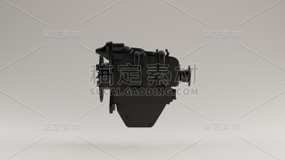 黑色大型发动机飞机