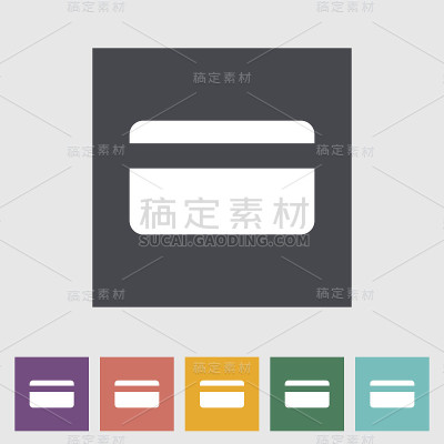 信用卡单图标。