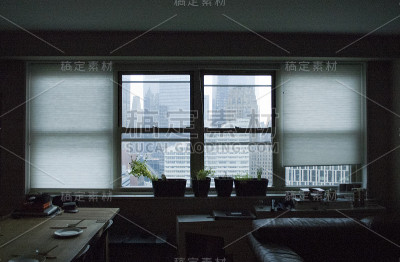从高层公寓的窗户往外看