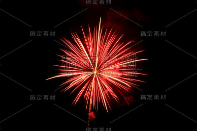 鲜红的烟花