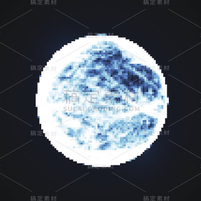 在黑暗的夜空背景下的满月