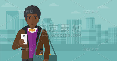 人使用智能手机