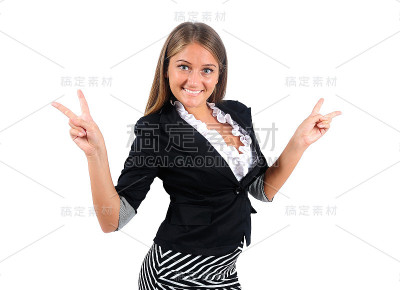 孤立的商业女性