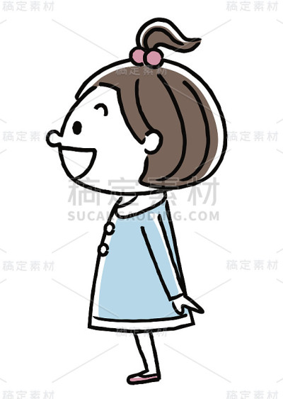 女孩:转过身来