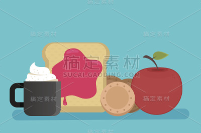 可爱的早餐