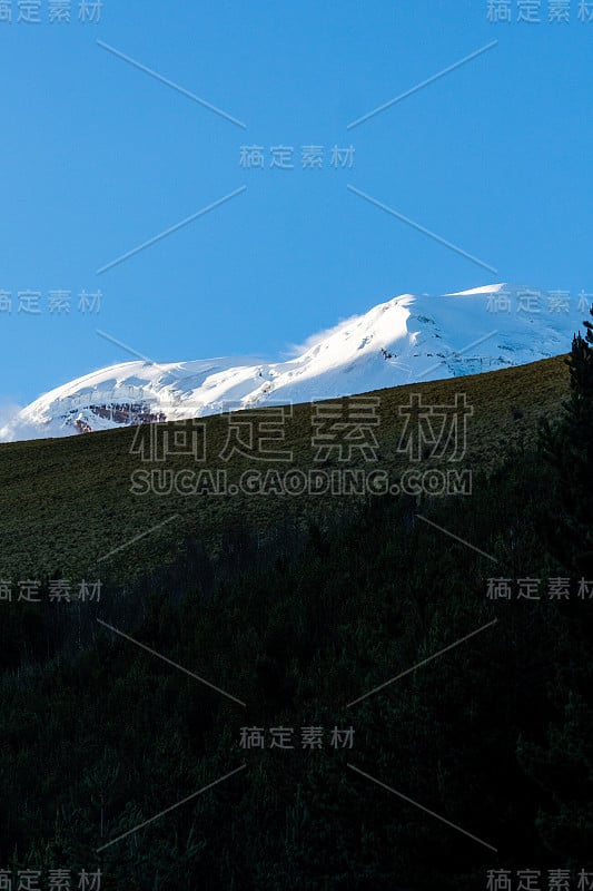 钦博拉索火山令人难以置信的景观