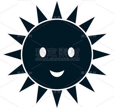 太阳矢量插图