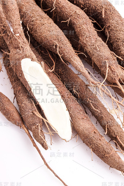 新鲜的一串黑salsify