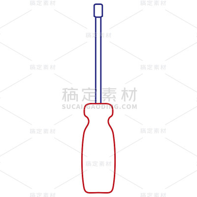螺丝刀工具隔离图标