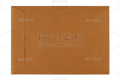 棕色信封文件上的白色背景