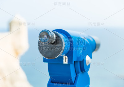观光景点的望远镜