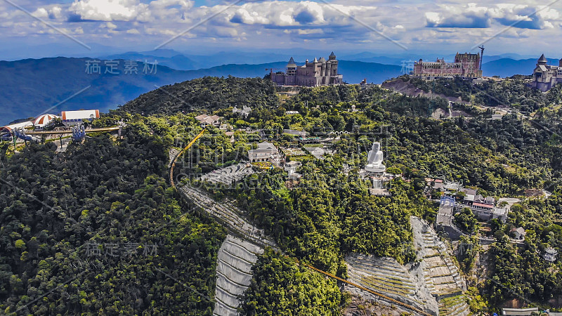 山顶巴那山鸟瞰图