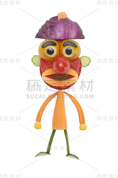 蔬菜做的小丑