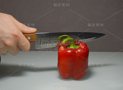 一个红柿子椒