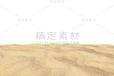 海滩沙子纹理孤立在白色的背景