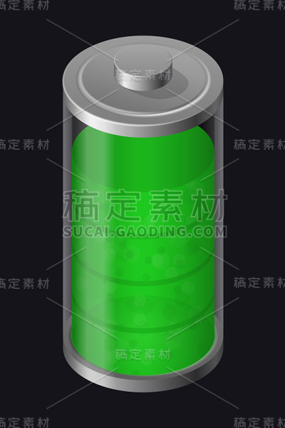 透明玻璃电池。高收费。绿色