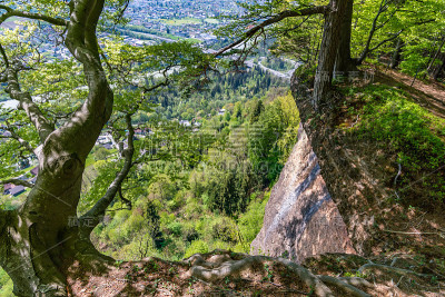 攀登布雷根茨的via ferrata