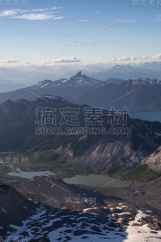 加拿大风景鸟瞰图