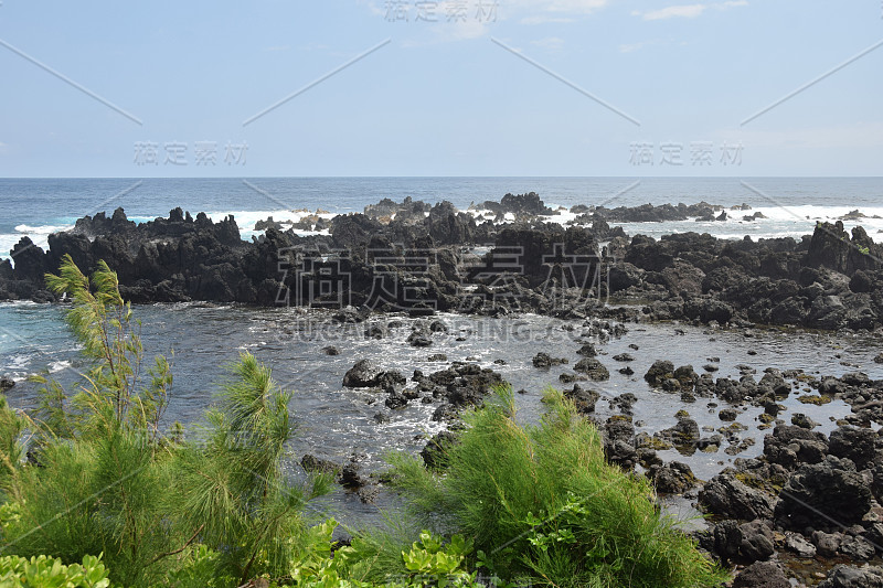 大岛，夏威夷海岸线