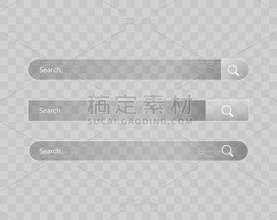 搜索栏模板。向量网络搜索