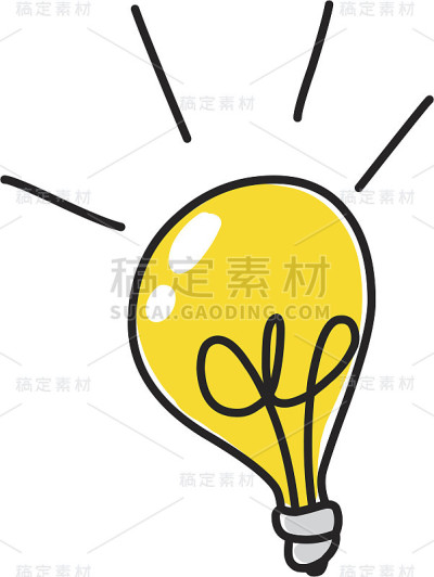 灯泡涂鸦