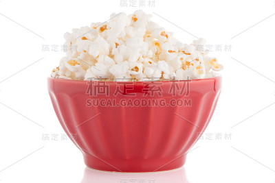 红碗里的爆米花