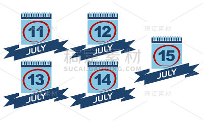 带丝带套装日历