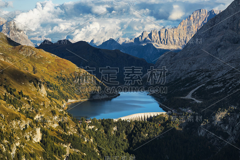 Lago Fedaia, Dolomites, 特伦蒂诺-上阿迪杰, 贝卢诺省, 南蒂罗尔, 意大利