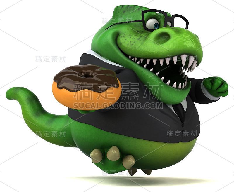 有趣的Trex - 3D插图