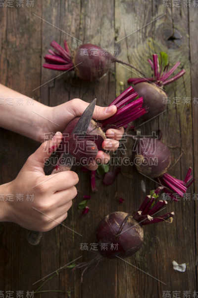 皮的甜菜根