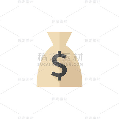 扁平图标-钱袋