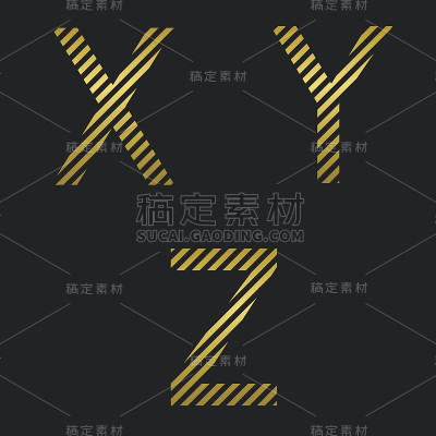 金色的字母