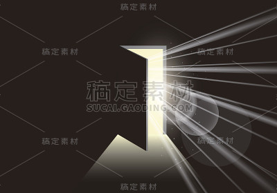 门开了，黑暗中有一道亮光
