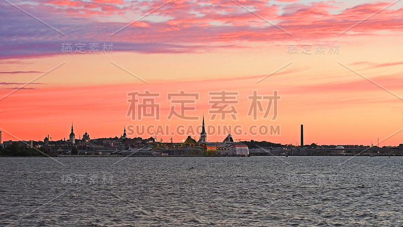 塔林的海洋全景。