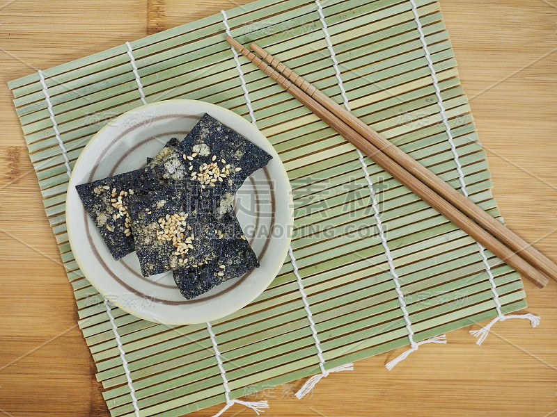 韩国菜紫菜饼干