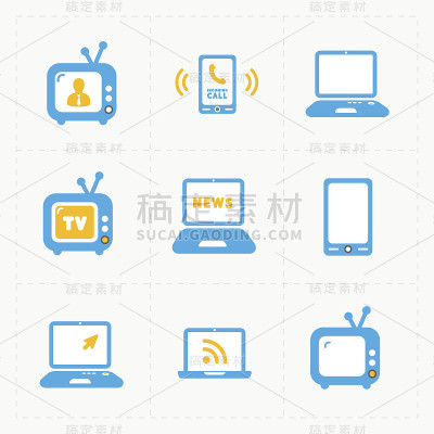 矢量媒体图标集