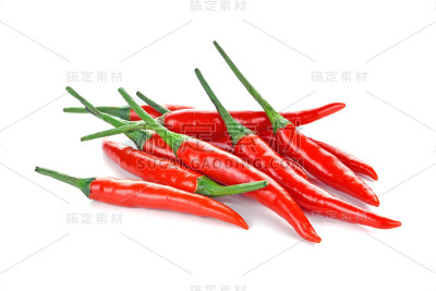 红辣椒孤立在白色上